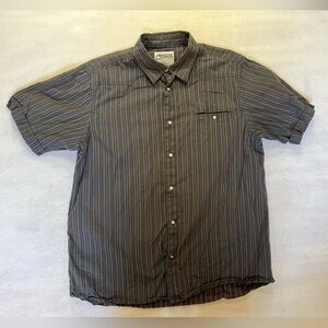 Mountain Khakis Men's Blue and Red Striped Button Down Shirt